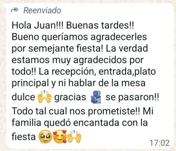 Testimonio de María Rodríguez - Boda